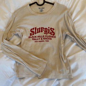 Brandy Melville Womens Tan and Red Top